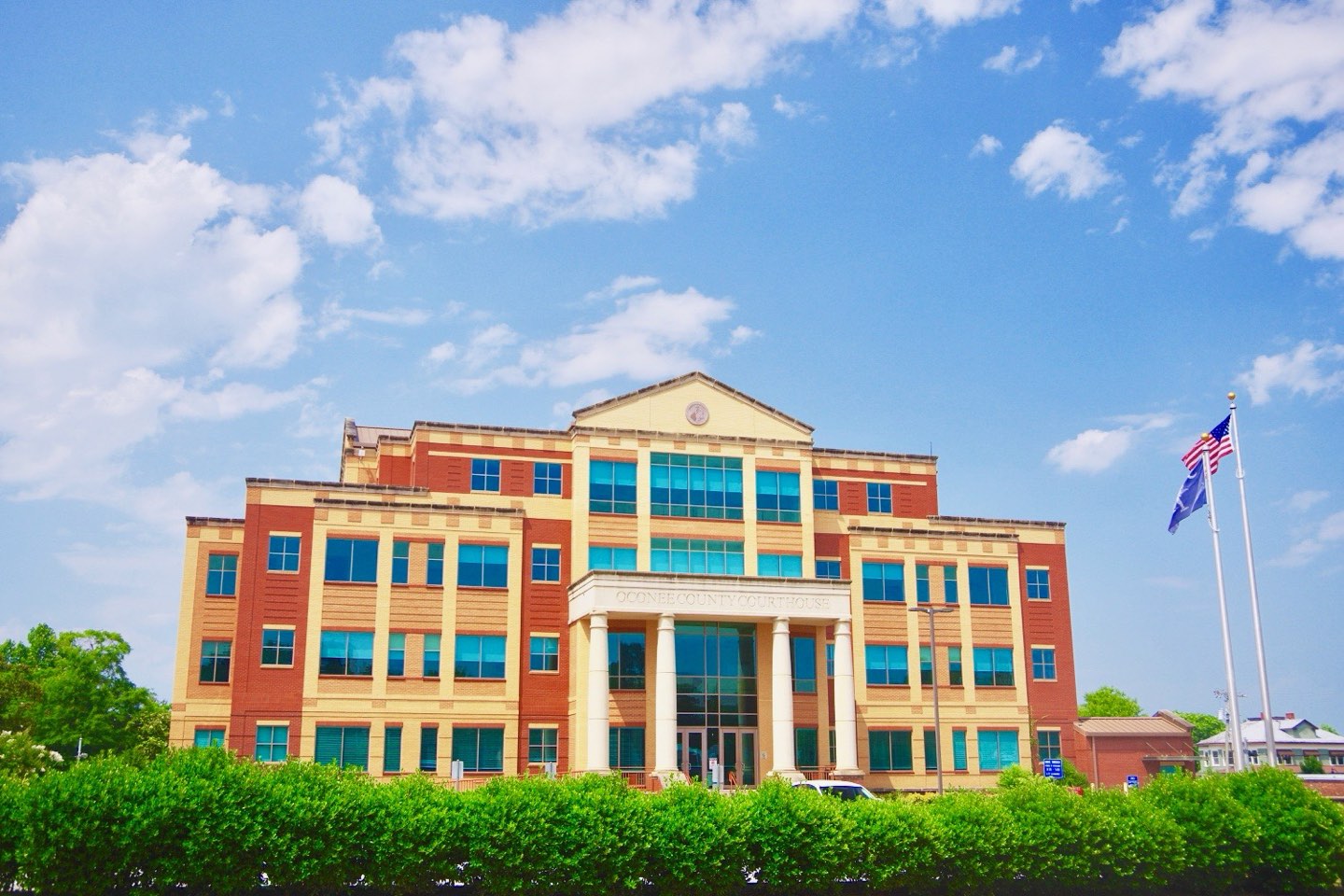The Oconee County Courthouse in Walhalla, the county seat